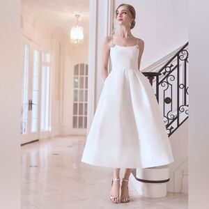 Anthropologie Sachin & Babi Audra Pleated Embellished Midi Dress/ size 2